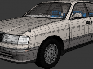 toyota crown s141 3D 模型