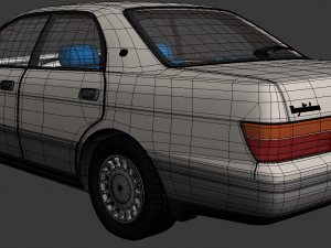 toyota crown s141 3D 模型