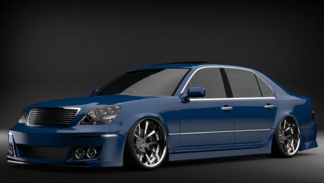 toyota celsior 3D Model .c4d .max .obj .3ds .fbx .stl .blend 