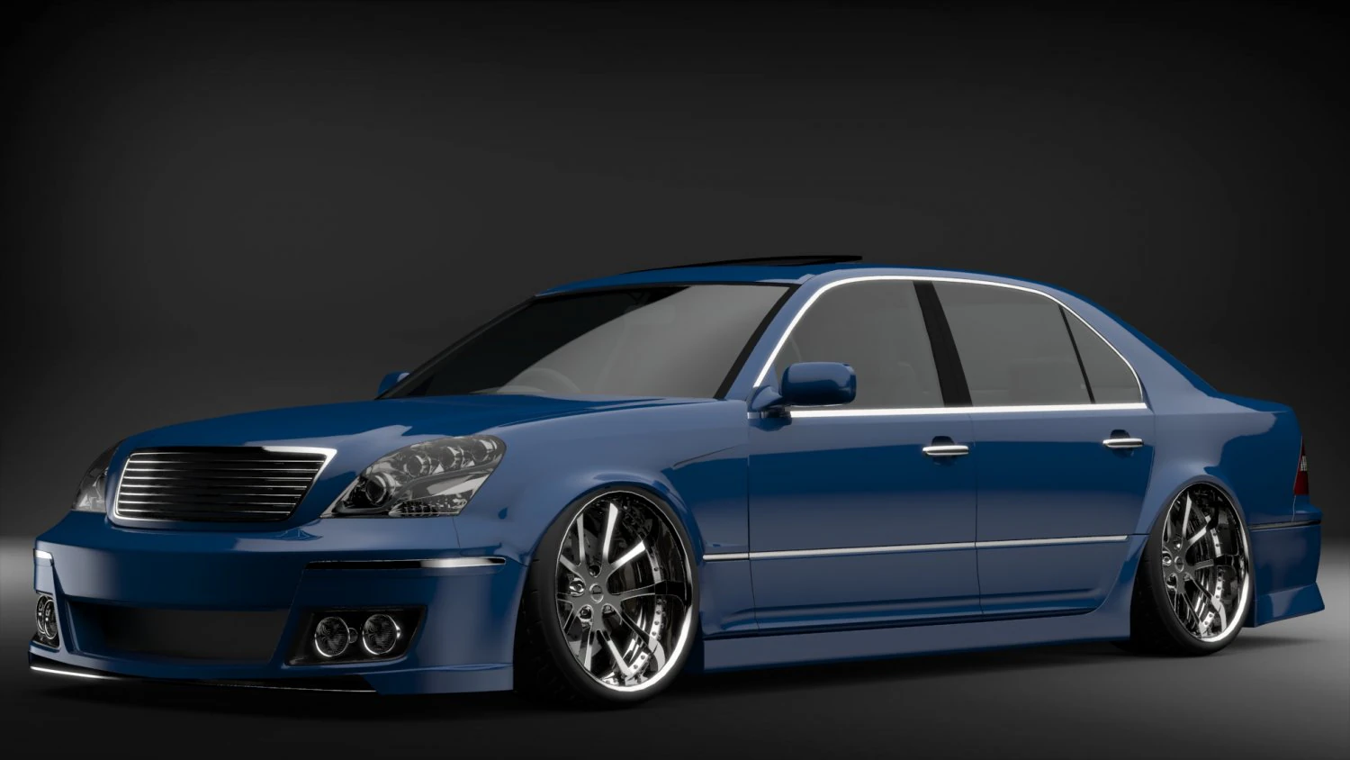 toyota celsior 3D Model .c4d .max .obj .3ds .fbx .stl .blend 