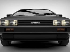 delorean back to the future Model 3D