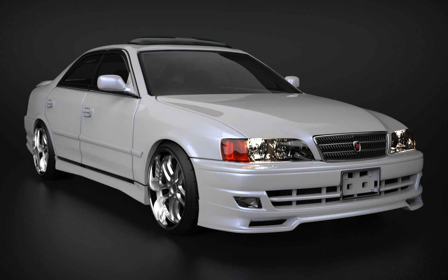 1993 Toyota Chaser Base with 19x9 Work Bersaglio and Federal 225x35 on  Coilovers  767204  Fitment Industries