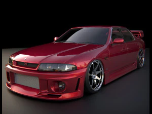 닛산 스카이라인 R33 세단 3D 모델