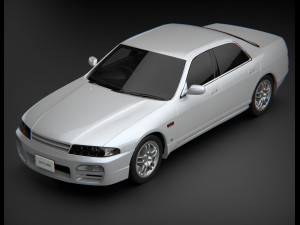Nissan Skyline R 33 Sedan 3D Модель