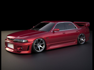 Nissan Skyline R 33 Sedan 3D Модель