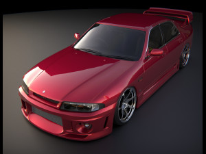 Nissan Skyline R 33 Sedan 3D Модель
