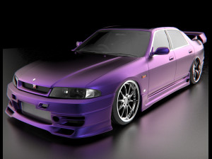 Nissan Skyline R 33 Sedan 3D Модель