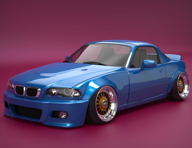 Mazda MX-5 M3 3D Model .c4d .max .obj .3ds .fbx .stl .blend 