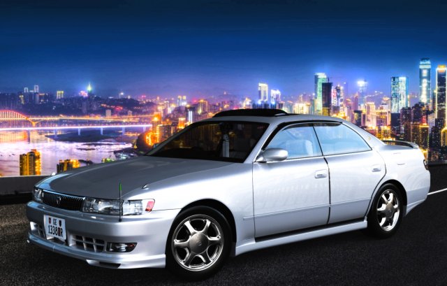 Toyota CHASER SX-LX-GX- JZX90 Tourer V-S AVANTE 3D Model .c4d .max .obj .3ds .fbx .stl .blend 