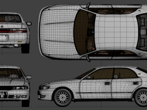Toyota CHASER SX-LX-GX- JZX90 Tourer V-S AVANTE 3D Model