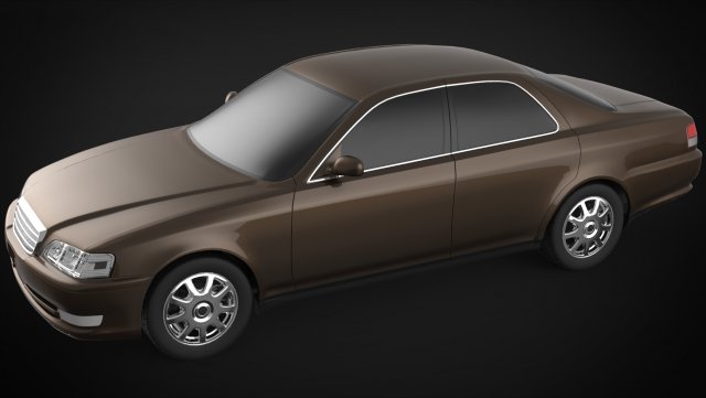 toyota cresta gxjzx 100 3D मॉडल .c4d .max .obj .3ds .fbx .stl .blend