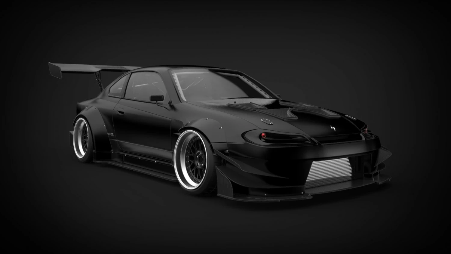 日産 シルビア S15 ブリル スチール カーボン 3Dモデル .c4d .max .obj .3ds .fbx .stl .blend