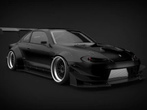 nissan silvia s15 brill steel carbon Model 3D