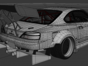 nissan silvia s15 brill steel carbon 3D Model