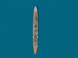 Light cruiser ajax Modello 3D