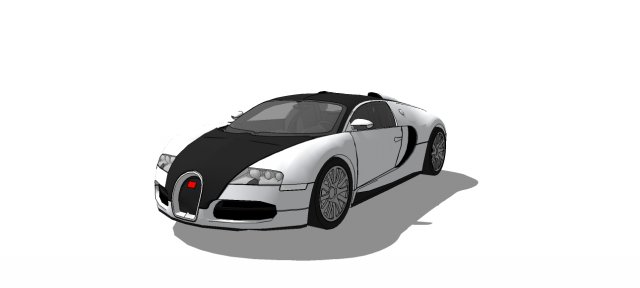 Bugatti veyron 3D Model .c4d .max .obj .3ds .fbx .stl .blend 