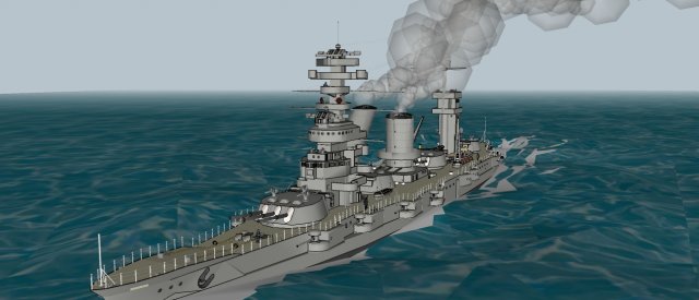 Battleship petropavlovck marat 3D Model .c4d .max .obj .3ds .fbx .stl .blend 