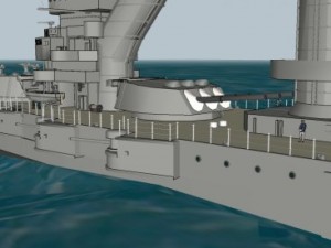 Battleship petropavlovck marat 3D Model