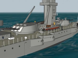 Battleship petropavlovck marat 3D Model