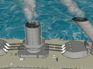 Battleship petropavlovck marat 3D Model