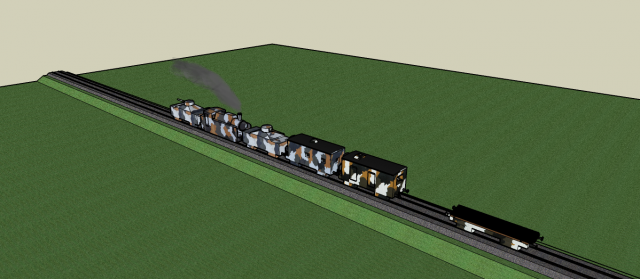 Armored train Modelo 3D .c4d .max .obj .3ds .fbx .stl .blend 