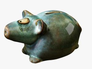 maiale salvadanaio Modello 3D