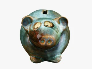 maiale salvadanaio Modello 3D