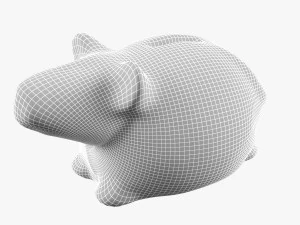 maiale salvadanaio Modello 3D