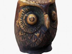 gufo figurino Modello 3D