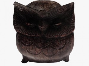 figurine owl wood 3D मॉडल