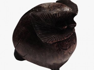 figurine owl wood 3D मॉडल