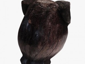 figurine owl wood 3D मॉडल