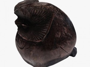 figurine owl wood 3D मॉडल