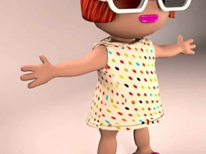 bad the beach girls 3D Model