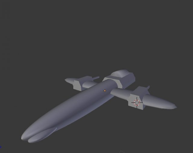 spaceship a1 3D Model .c4d .max .obj .3ds .fbx .stl .blend 