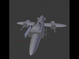 spaceship a1v2 Modèle 3D