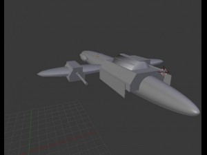 spaceship a1v2 3D Model