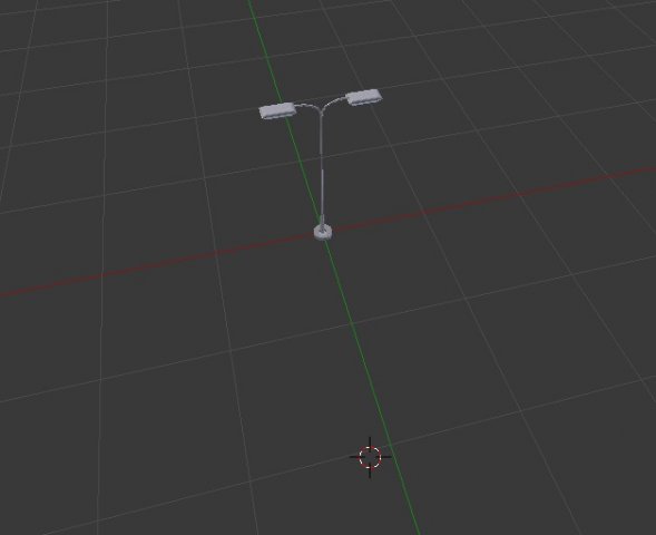 street lamp 3D Model .c4d .max .obj .3ds .fbx .stl .blend 