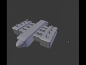 transport spaceship tr1 Modèle 3D