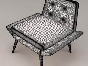 morgan miami lounge chair 3D मॉडल