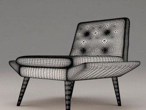 morgan miami lounge chair 3D मॉडल