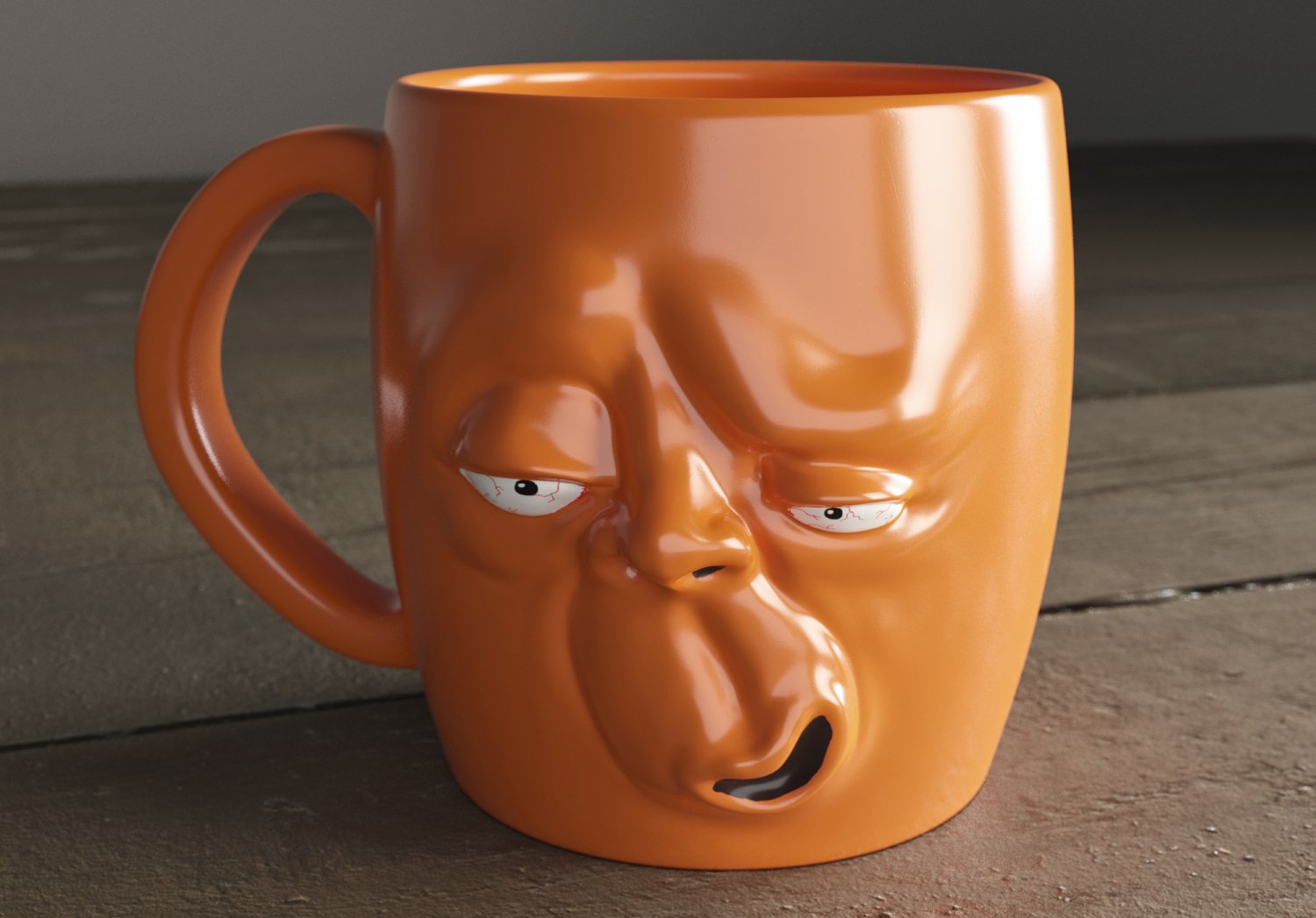 Face cup. Cup face.