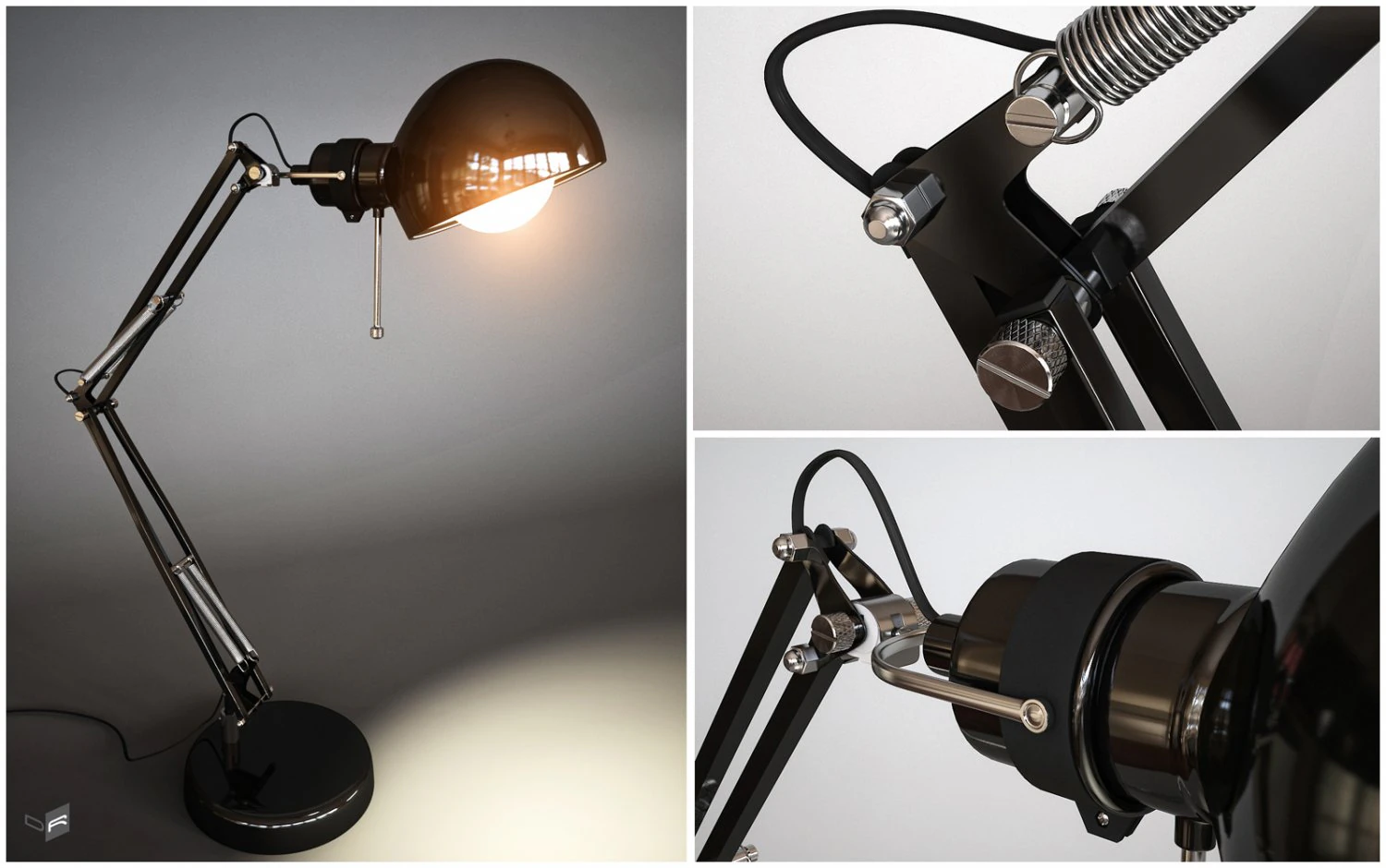 ikea lamp 3D Model .c4d .max .obj .3ds .fbx .stl .blend 