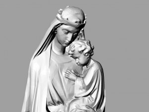 the virgin mary Model 3D