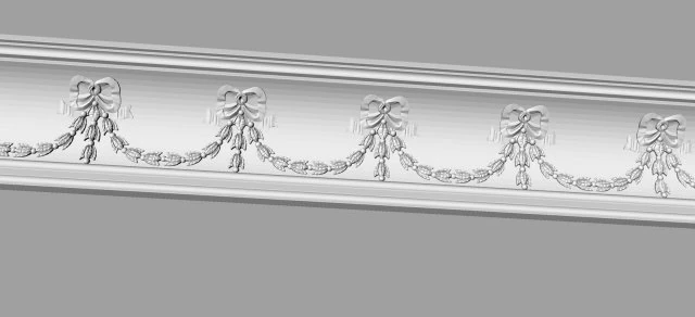 карниз резной 3D Модель .c4d .max .obj .3ds .fbx .stl .blend 