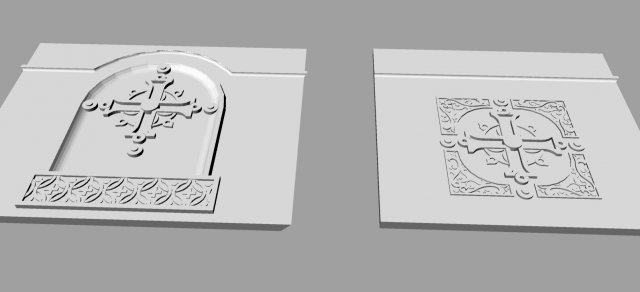 plate carved altar throne Model 3D .c4d .max .obj .3ds .fbx .stl .blend 