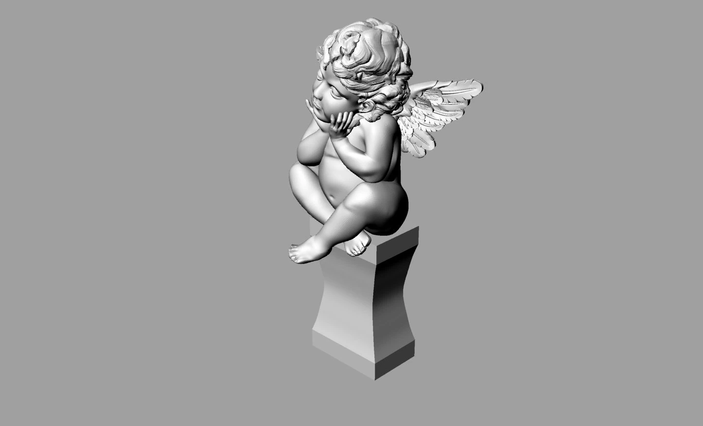 angel 3D Model .c4d .max .obj .3ds .fbx .stl .blend