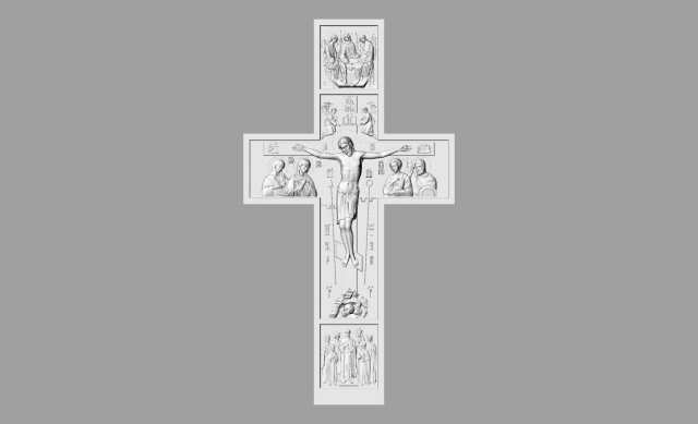 cross the faces of the saints Modello 3D .c4d .max .obj .3ds .fbx .stl .blend 