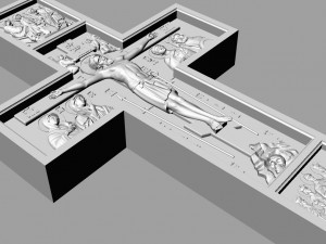cross the faces of the saints Modello 3D