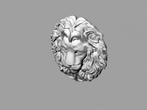lions head 3D Model